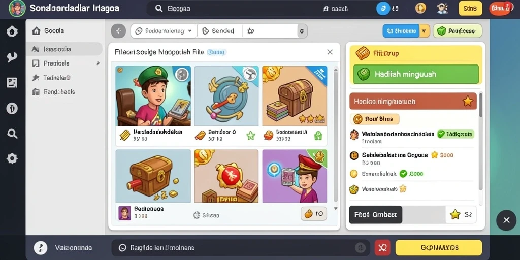 Berbagai tantangan dan event menarik dalam permainan.